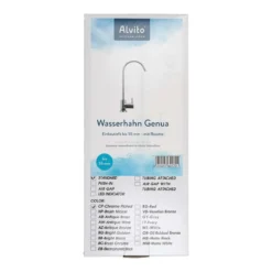 Alvito Wasserhahn Einbausatz WS8 für Untertisch Wasserfilter