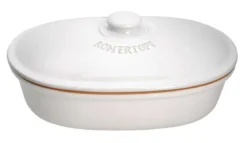 Brottopf aus Ton oval und mit Deckel kaufen