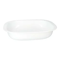 Corelle Auflaufform rechteckig, weiß, für Mikrowelle & Backofen