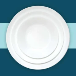 Corelle weißer Teller 26 cm: kratzfest & spülmaschinenfest
