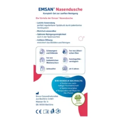 Emsan Nasendusche-Set mit 10 Beuteln Nasenspülsalz