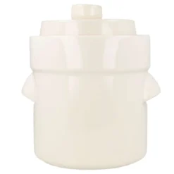 Fermentiertopf Keramik - mit Beschwerungssteinen & Deckel