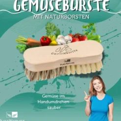 Gemüsebürste mit Naturborsten zum Gemüse putzen online kaufen