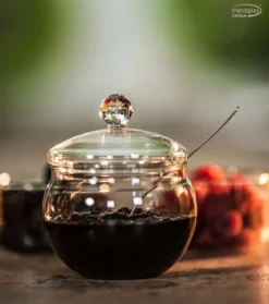 Glas Jena Marmeladendose: elegant und praktisch