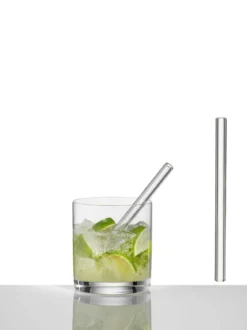 Glas Trinkhalm im 6er Set - in verschiedenen Längen kaufen
