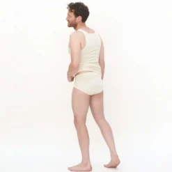Herren Slips mit Eingriff aus 100% Bio Baumwolle - bequem