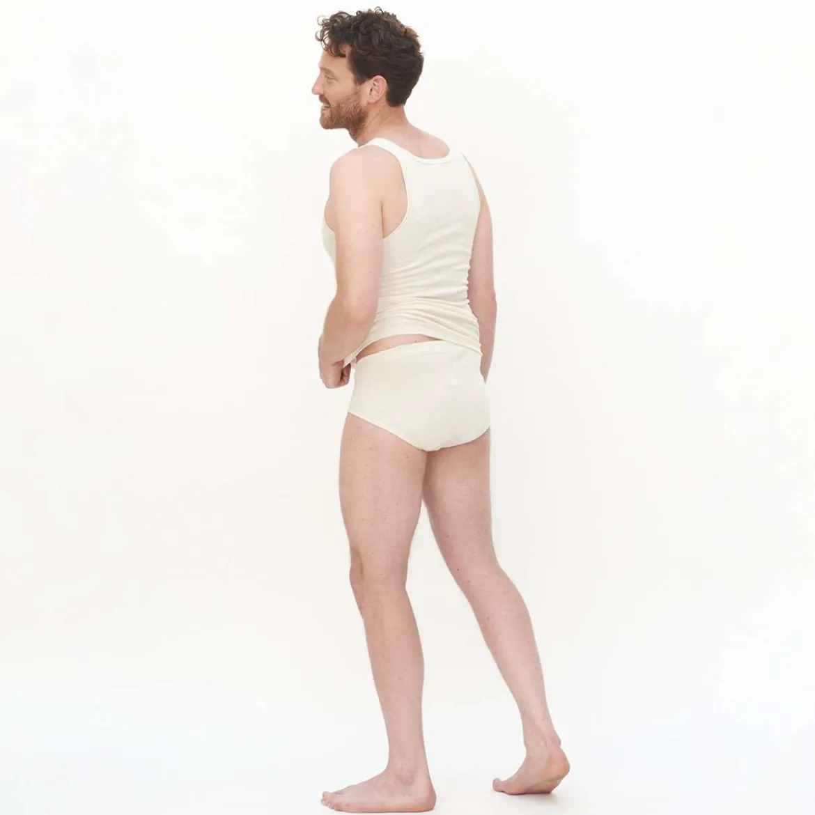 Herren Slips mit Eingriff aus 100% Bio Baumwolle - bequem