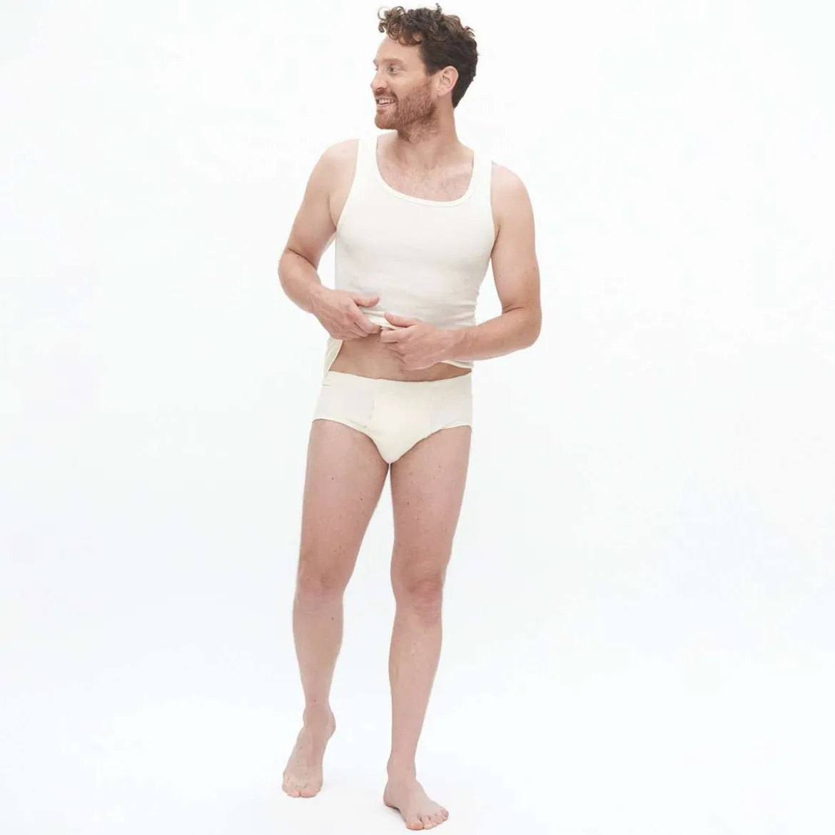 Herren Slips mit Eingriff aus 100% Bio Baumwolle - bequem