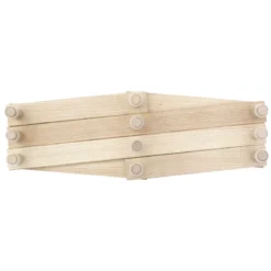 Holz Wandgarderobe mit vielen Haken - Side by Side Design