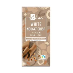 iChoc White Nougat Crisp - Vegan Schokolade mit Krokant