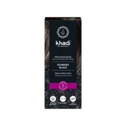 Kraftvolles Khadi Schwarz: Natürliche Pflanzenhaarfarbe