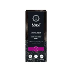 Kraftvolles Khadi Schwarz: Natürliche Pflanzenhaarfarbe