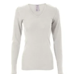 Living Crafts Damen Langarm-Shirt Felicia aus Bio-Merinowolle und Seide