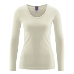 Living Crafts Damen Langarm-Unterhemd Johanna aus Bio-Baumwolle