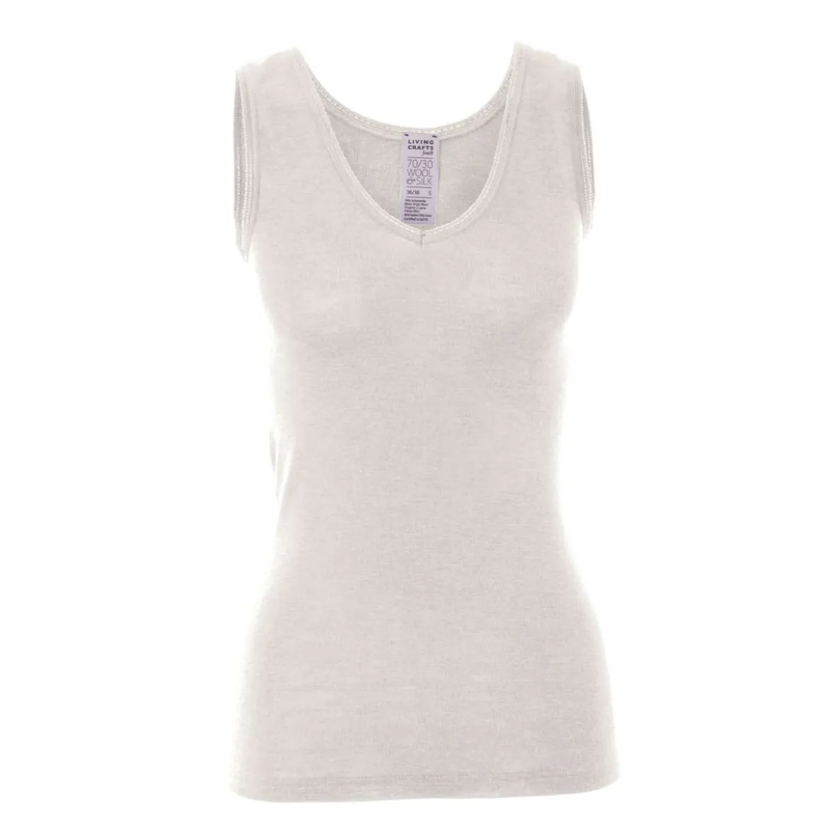 Living Crafts Damen Shirt Freya aus Bio-Merinowolle und Seide