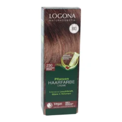 Logona Pflanzenhaarfarbe-Creme Maronenbraun für glänzendes Haar