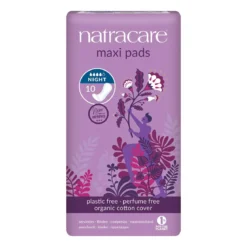 Natracare Nachtbinden - Bio Binden extra lang, 10 Stück