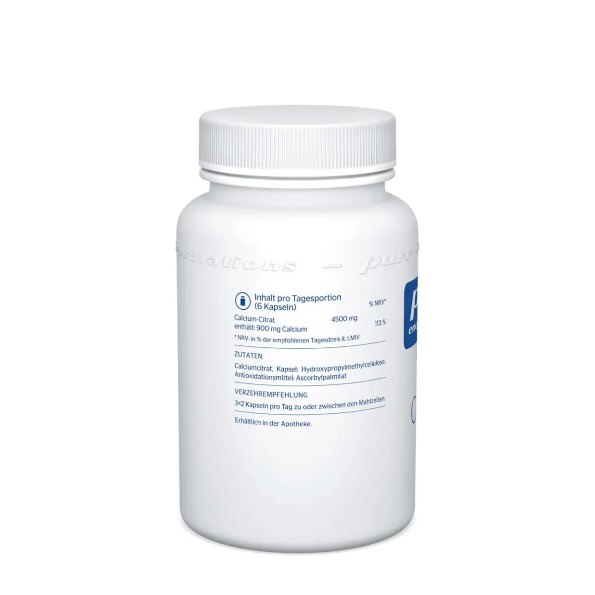 Pure Encapsulations Calcium - Nahrungsergänzung ohne Zusatzstoffe