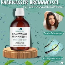 PureNature Brennnessel Haarwasser für empfindliche Kopfhaut