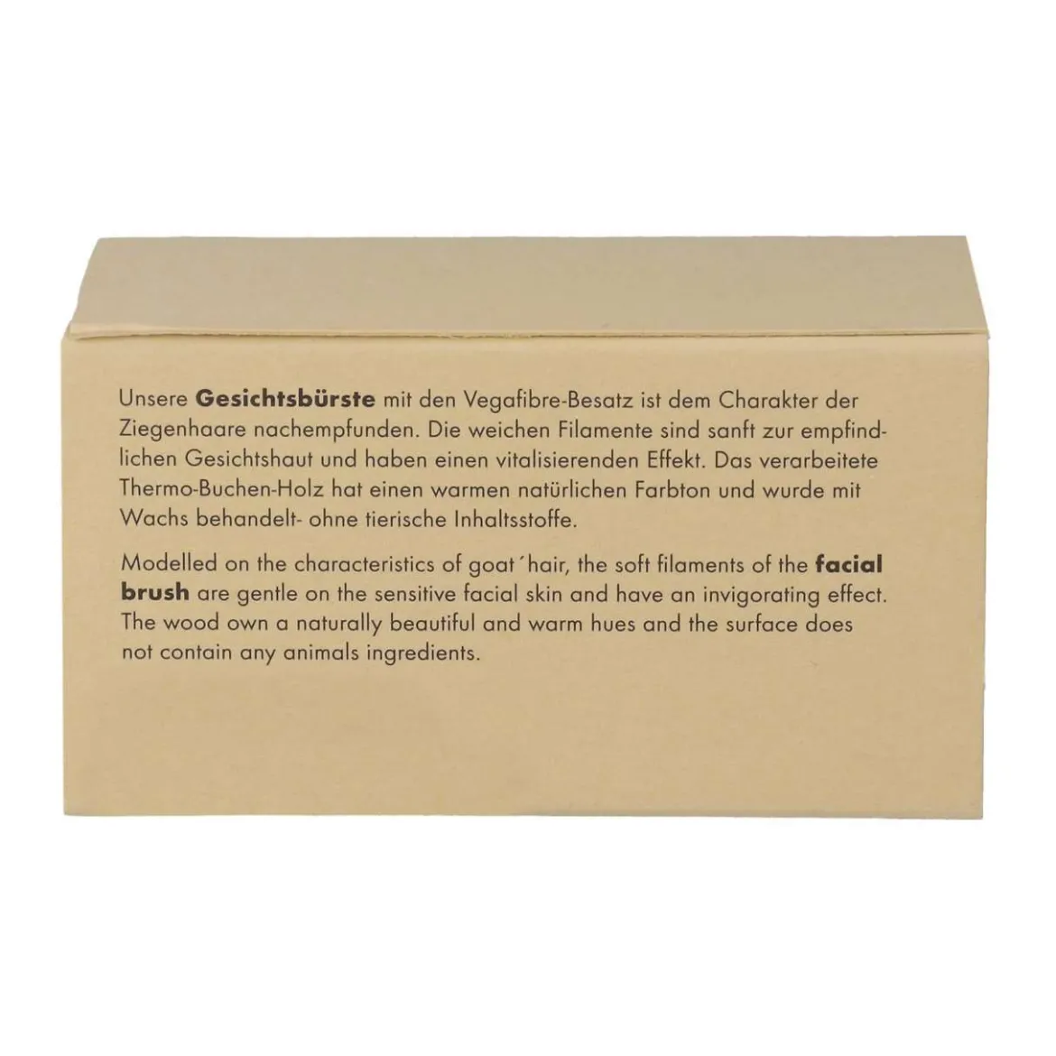 PureNature Gesichtsbürste Holz mit zarten Vega Fibre Borsten