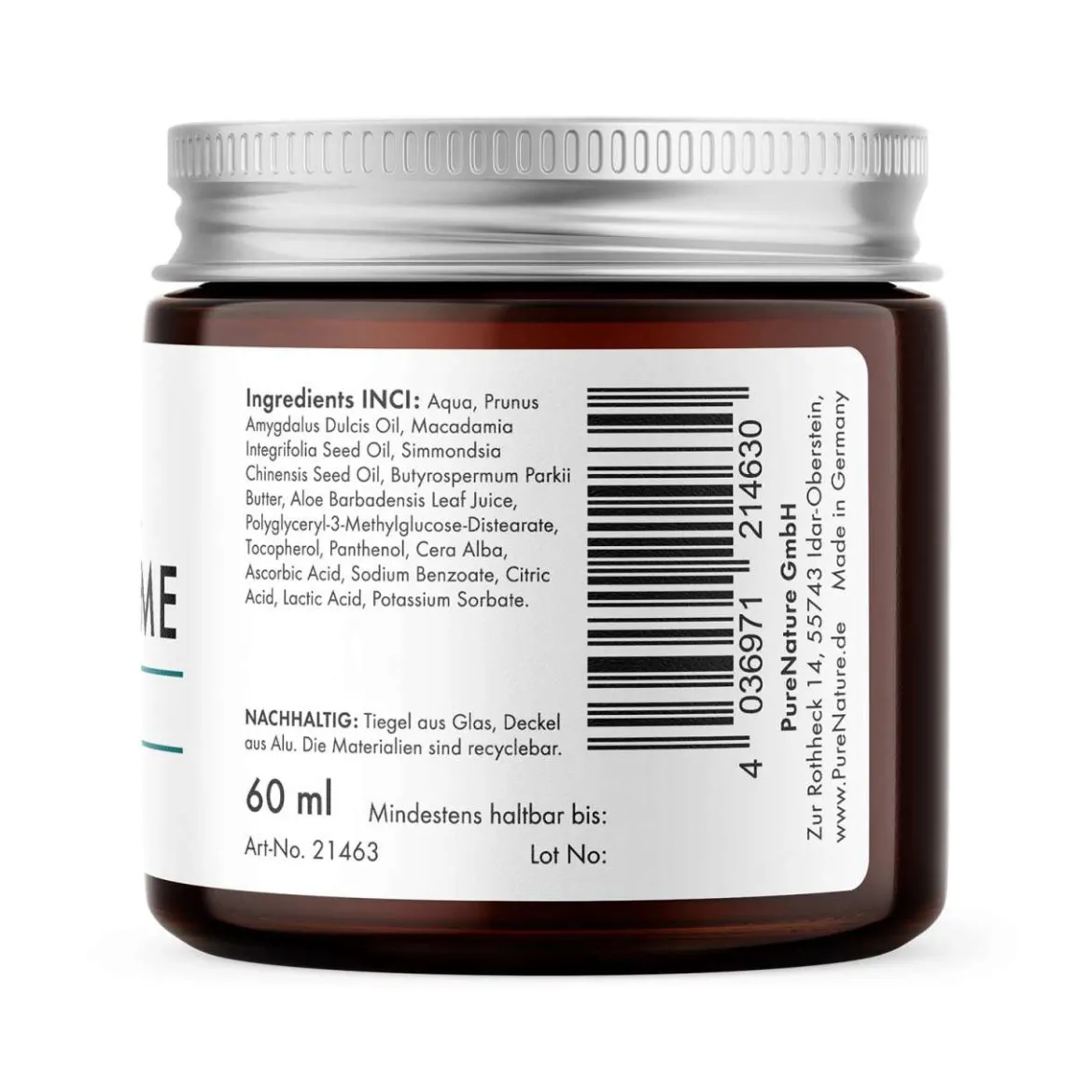 PureNature reichhaltige Tagescreme mit Vitaminen & Aloe Vera