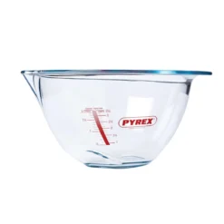 Pyrex Schüssel aus Borosilikatglas mit breiter Tülle & Griffrand