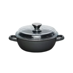 Riess Schmorpfanne 20/24/28 cm dark grey und lemon