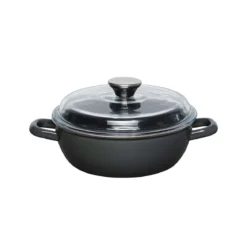 Riess Schmorpfanne 20/24/28 cm dark grey und lemon