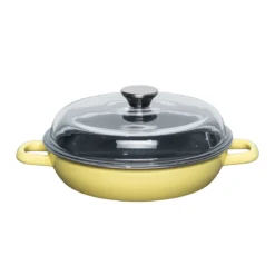 Riess Schmorpfanne 20/24/28 cm dark grey und lemon