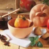 Römertopf Apfelbräter für Bratapfel mit Marzipan im Ofen
