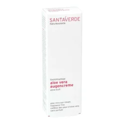 Santaverde Aloe Vera Augencreme für Allergiker, parfümfrei