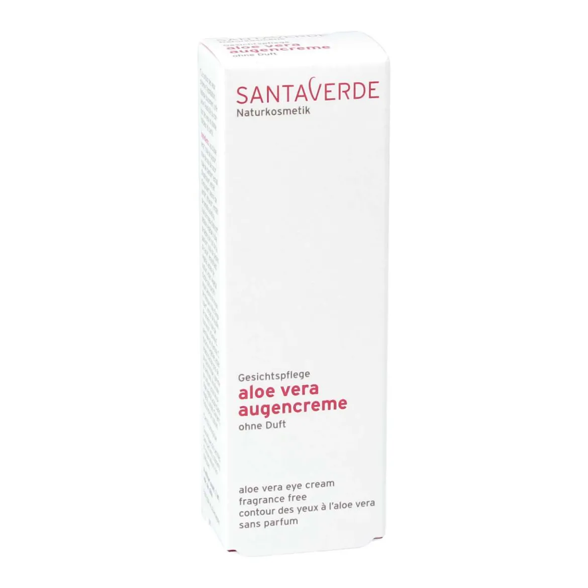 Santaverde Aloe Vera Augencreme für Allergiker, parfümfrei