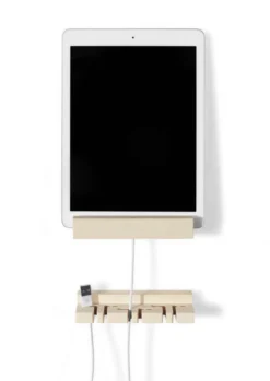 Side by Side Handy Ladestation Wand - aus Holz - modernes Design