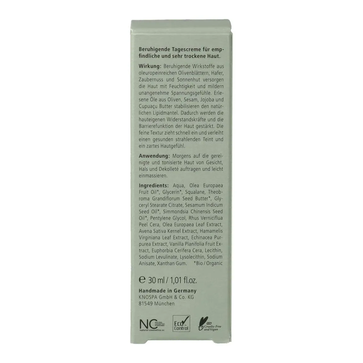 Tagescreme ohne Parfum für Mischhaut von Safeas Naturkosmetik