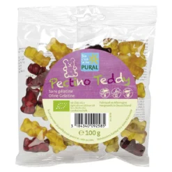 Teddy vegane Fruchtgummis in fünf Sorten