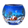 Teelicht Leuchtglas Winternacht