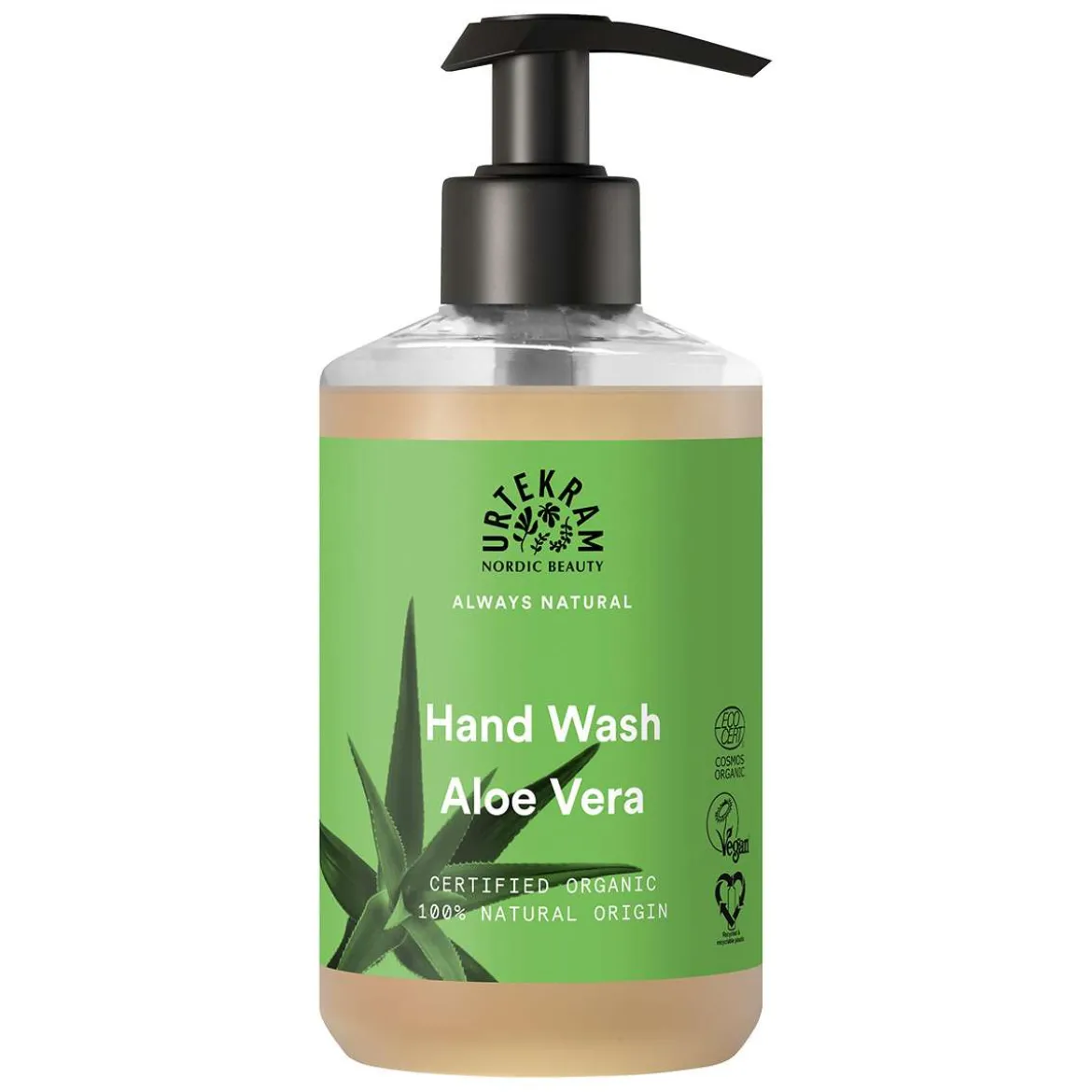 Urtekram Aloe Vera Seife flüssig für trockene Hände, 300ml Spender
