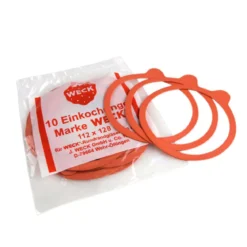 WECK Einkochringe 120 mm aus Naturkautschuk – 10 Stück