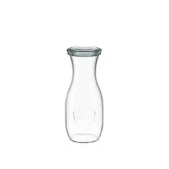 WECK Glaskaraffe 500 ml mit Glasdeckel – 6 Stück