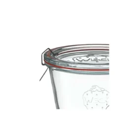 WECK Glaskaraffe 250 ml mit Glasdeckel – 6 Stück