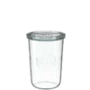 WECK Sturzglas 850 ml mit Glasdeckel – 6 Stück
