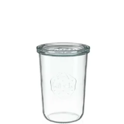 WECK Sturzglas 850 ml mit Glasdeckel – 6 Stück