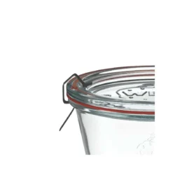WECK Sturzglas 290 ml mit Glasdeckel – 6 Stück
