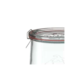 WECK Tulpenglas 1062 ml mit Glasdeckel – 6 Stück