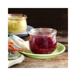 WECK Tulpenglas 580 ml mit Glasdeckel – 6 Stück
