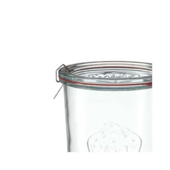 Weck Zylinderglas 340 ml mit Deckel zum Einkochen von Lebensmitteln - 1 Stück