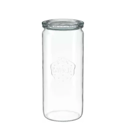 WECK Zylinderglas 1040 ml mit Glasdeckel – 6 Stück