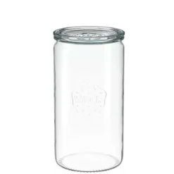 WECK Zylinderglas 1590 ml mit Glasdeckel – 6 Stück