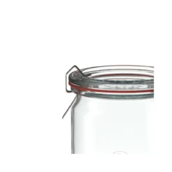 WECK Zylinderglas 1590 ml mit Glasdeckel – 6 Stück