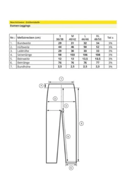 Weiße blickdichte Leggings - Antiwave gegen Elektrosmog